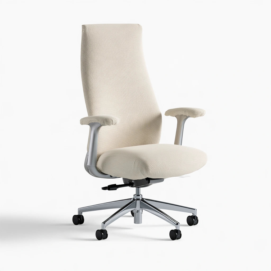 Ergonomiczny fotel biurowy, o nowoczesnej formie, kolor: szary